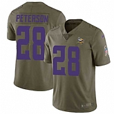 Nike Vikings 28 Adrian Peterson Olive Salute To Service Limited Jersey Dzhi,baseball caps,new era cap wholesale,wholesale hats